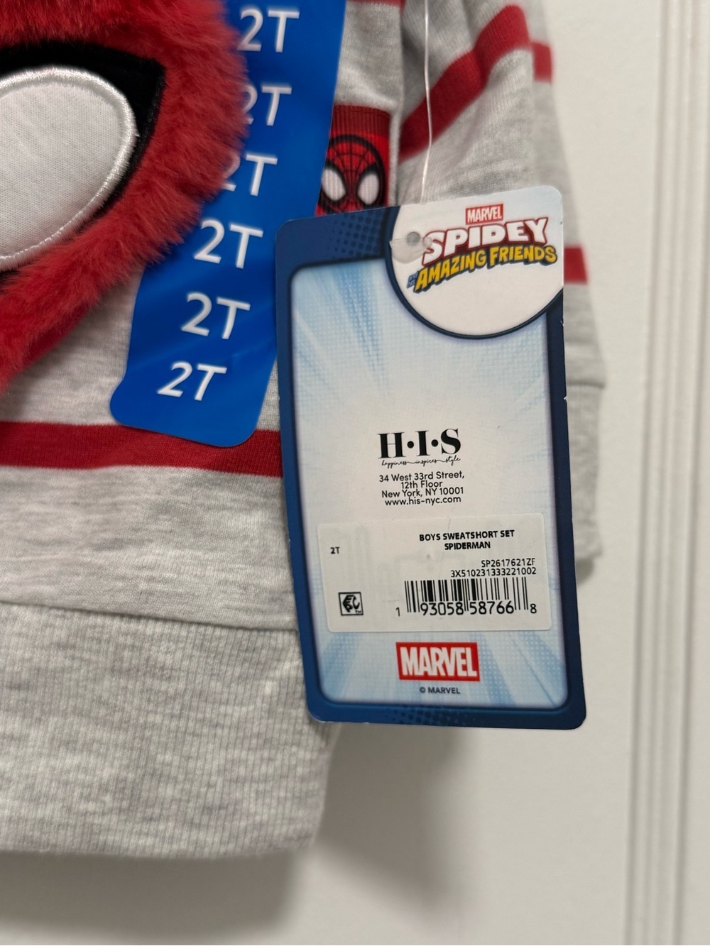 NWT Marvel Spiderman - Spidey Plush Pouch Outfit Set 2T - Picture 6 of 16